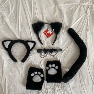 black cat halloween costume accessories
